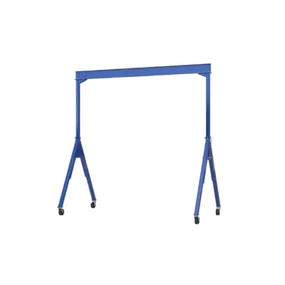 Vestil AHS-2-15-12 Steel Adjustable Height Gantry Crane with Glass Filled Nylon Casters