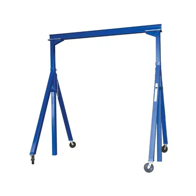 Vestil AHS-2-15-9 Steel Adjustable Height Gantry Crane with Glass Filled Nylon Casters