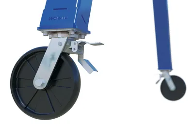 Vestil AHS-4-10-16-TLC Steel Adjustable Height Gantry Crane with Total Locking Glass Filled Nylon Casters