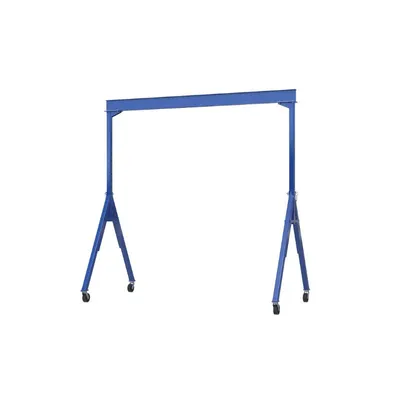 Vestil AHS-8-15-12 Steel Adjustable Height Gantry Crane with Phenolic Casters