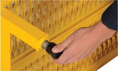 Vestil AHW-H-2472 step stool shown from an alternate angle
