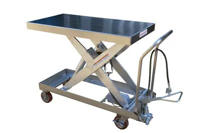 Vestil AIR-1750-PSS pneumatic lift table shown from an alternate angle