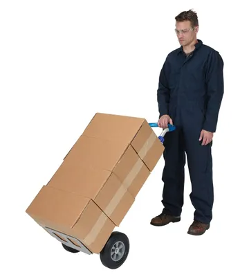 Vestil ALUM-LOOP-HR hand truck shown from an alternate angle