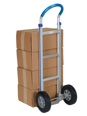 Vestil ALUM-LOOP-HR hand truck shown from an alternate angle