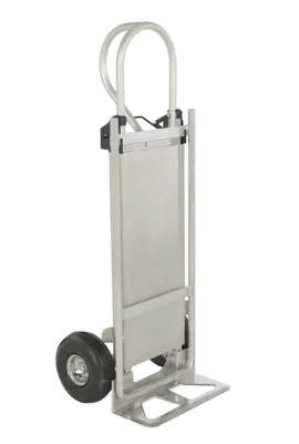 ALUM-P-TB HAND TRUCK W/FOLDING PLATFORM PNEUMATIC