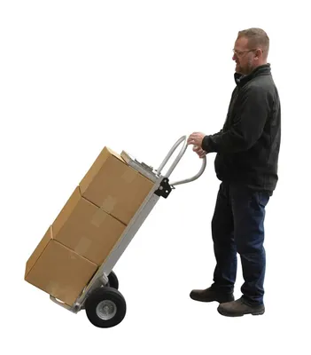 Vestil ALUM-P-TB-UFBK hand truck shown from an alternate angle