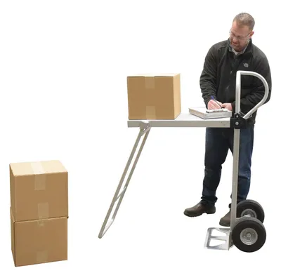 Vestil ALUM-P-TB-UFBK hand truck shown from an alternate angle