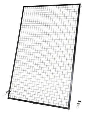 Vestil APG-M-85 wire mesh partitions​ shown from an alternate angle