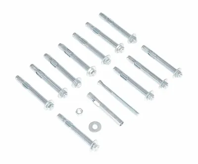 Vestil AS-124-4PK Steel Concrete Sleeve Anchor Bolts