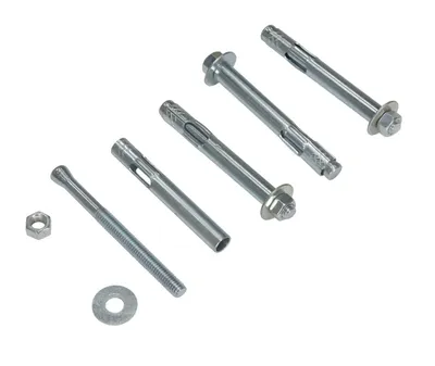 Vestil AS-124-4PK Steel Concrete Sleeve Anchor Bolts