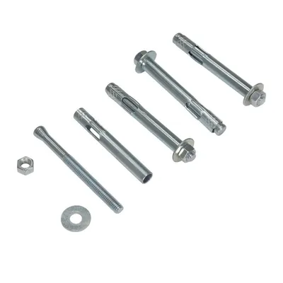 Vestil AS-124-4PK Steel Concrete Sleeve Anchor Bolts