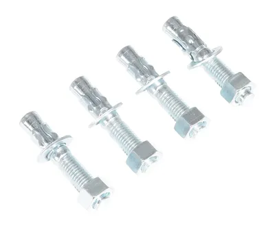 Vestil AS-344-4PK Steel Concrete Sleeve Anchor Bolts