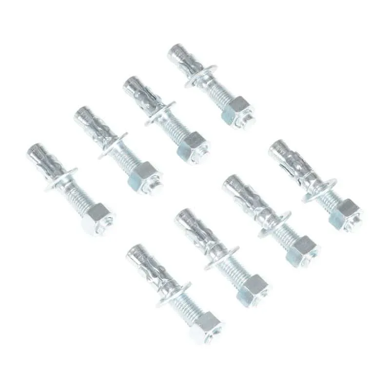Vestil AS-344-8PK Steel Concrete Sleeve Anchor Bolts