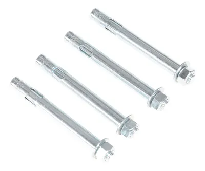 Vestil AS-346-4PK Steel Concrete Sleeve Anchor Bolts