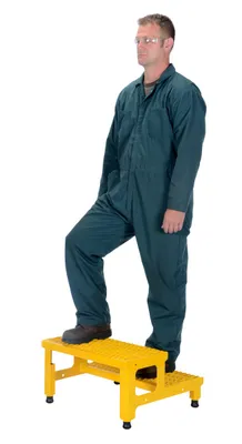 Vestil ASP-24 step stool shown from an alternate angle