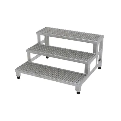Vestil ASP-36-3-SS Stainless Steel Adjustable Step Mate Stand 3 Step