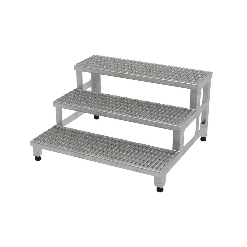Vestil ASP-36-3-SS Stainless Steel Adjustable Step Mate Stand 3 Step