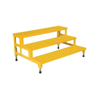 Vestil ASP-48-3 Steel Adjustable Step Mate Stand 3 Step