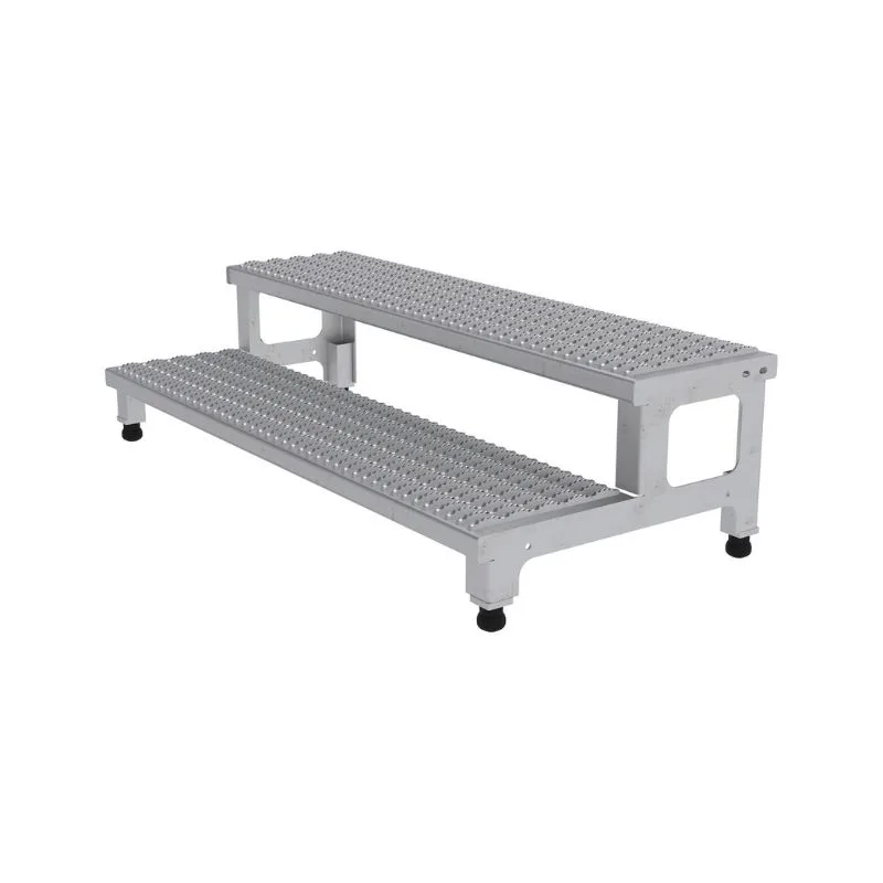 Vestil ASP-48-SS Stainless Steel Adjustable Step Mate Stand 2 Step