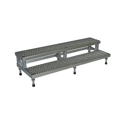 Vestil ASP-60-SS Stainless Steel Adjustable Step Mate Stand 2 Step
