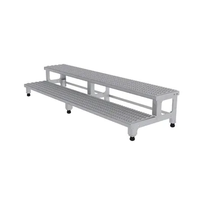 Vestil ASP-72-SS Stainless Steel Adjustable Step Mate Stand 2 Step