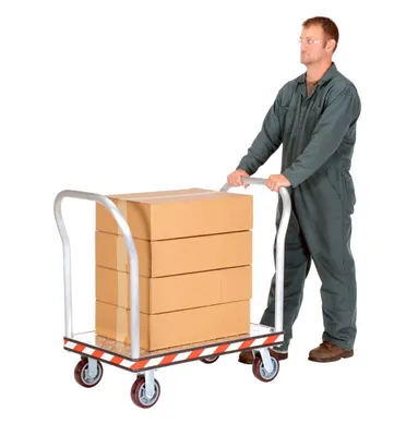 Vestil ATP-C-2436-2HDL flatbed cart shown from an alternate angle
