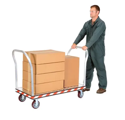Vestil ATP-C-2448-2HDL flatbed cart shown from an alternate angle