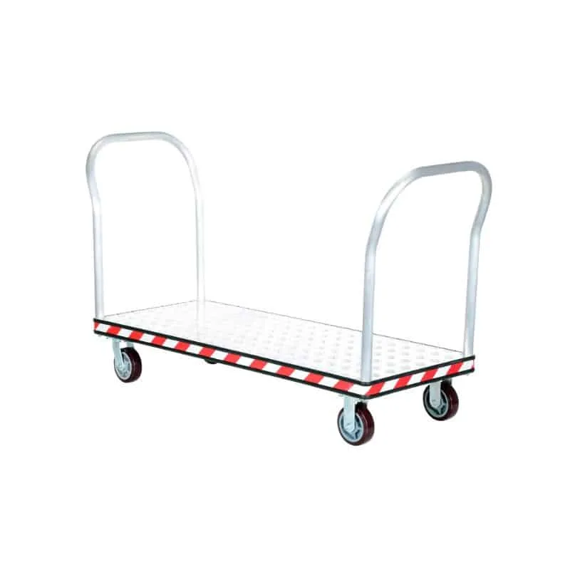 Vestil ATP-C-2460-2HDL Dual Handle Tread Plate Platform Truck