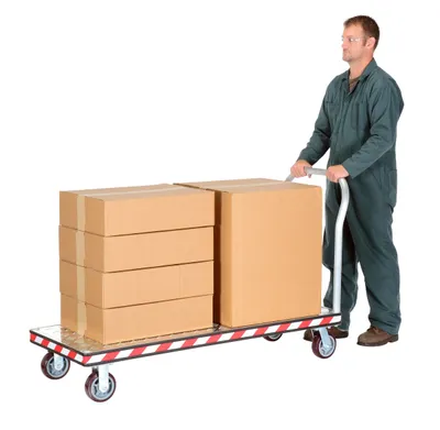 Vestil ATP-C-2460 Aluminum Heavy Duty Tread Plate Platform Truck 3