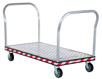 Vestil ATP-C-3060-2HDL Aluminum Heavy Duty Dual Handle Tread Plate Platform Truck