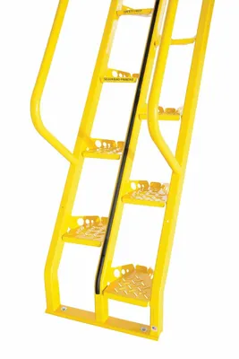 Vestil ATS-10-56 ship ladder shown from an alternate angle