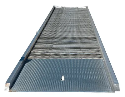 Vestil AY-168430 yard ramp shown from an alternate angle