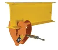 Vestil BC-1 hoists and crane shown from an alternate angle