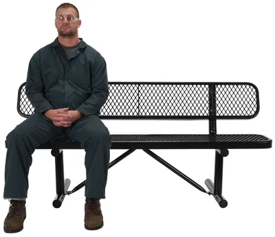 Vestil BEN-MX-72-BK Steel Bench 5