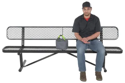 Vestil BEN-MX-96-BK Steel Bench 6
