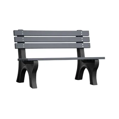 Vestil BEN-PECB-48-BKCH Recycled Plastic Economy Backed Bench