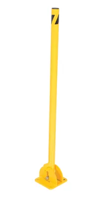 Vestil BOL-FD-36-Y Steel Fold-Down Galvanized Bollard
