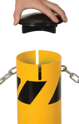 Vestil BOL-JK-42-5.5 Steel Pipe Bollard with Slots 2