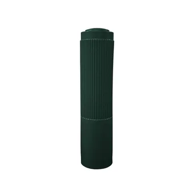 Vestil BPC-DR-FG Polyethylene Ribbed Bollard Cover