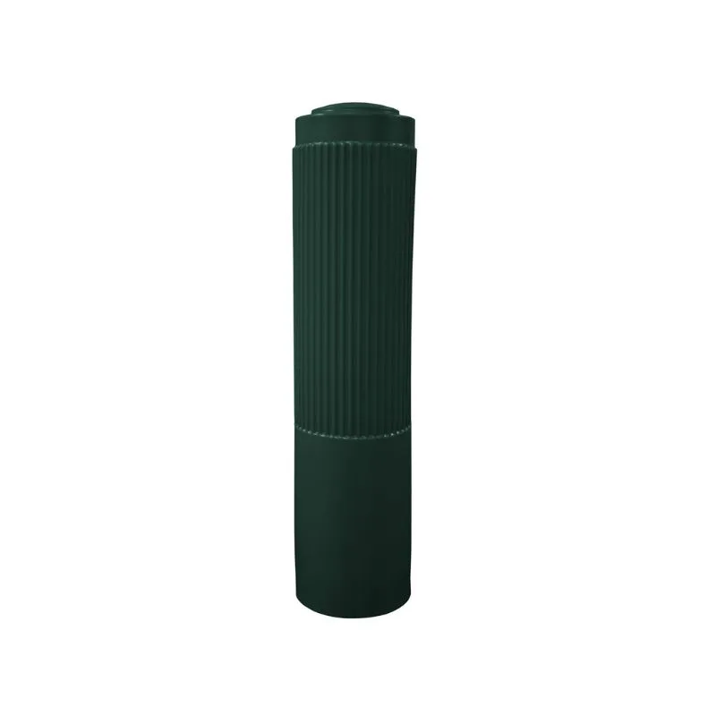 Vestil BPC-DR-FG Polyethylene Ribbed Bollard Cover