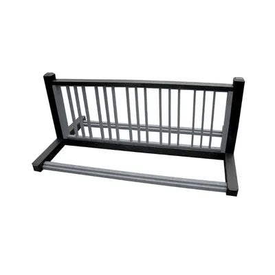 Vestil BR-P10-BK-CH Plastic Eco-Friendly Bike Rack