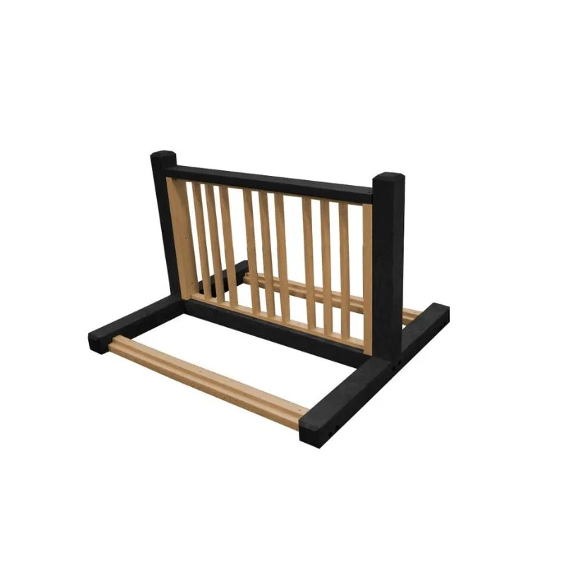 Vestil BR-P6-BK-CD Plastic Eco-Friendly Bike Rack