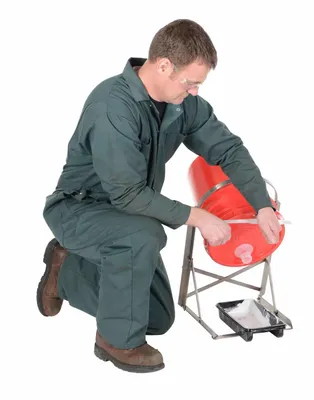 Vestil CAN-S Stainless Steel Manual Pail Tipper 8