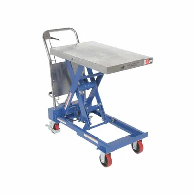 Vestil CART-1000-TS Steel Hydraulic Elevating Single Scissor Cart