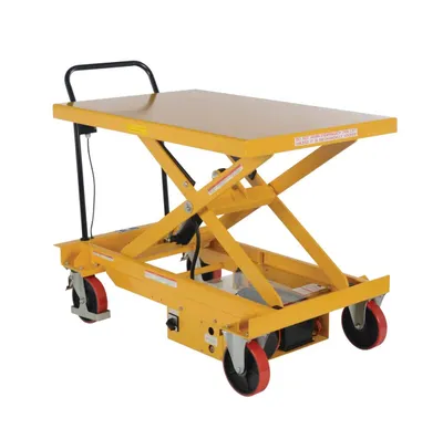 Vestil CART-1000-WD-DC Steel Hydraulic Elevating Single Scissor Cart