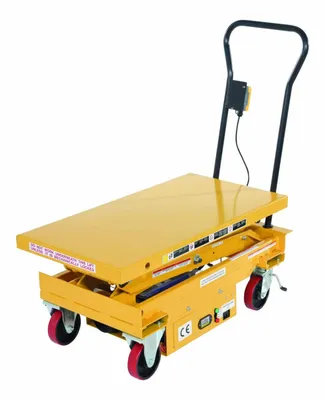 Vestil CART-1000D-DC Steel DC Powered Hydraulic Single Scissor Cart
