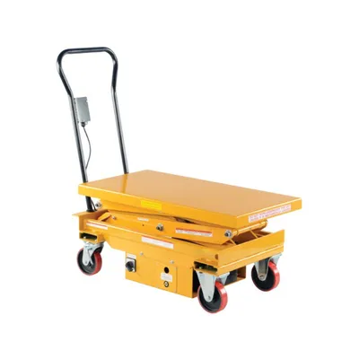 Vestil CART-1000D-DC Steel DC Powered Hydraulic Double Scissor Cart