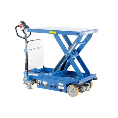Vestil CART-1500-DC-CTD Steel Powered Drive and Lift Hydraulic Scissor Cart