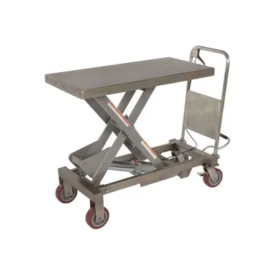 Vestil CART-1750-PSS Partially Stainless Steel Hydraulic Elevating Cart