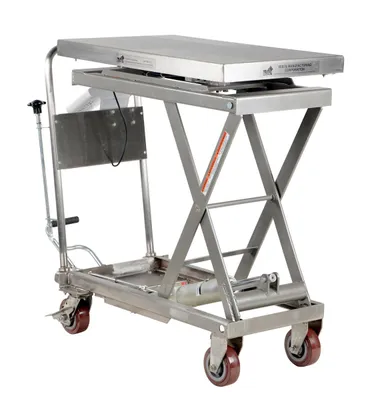 Vestil CART-500-SCL-PSS Steel Scissor Cart with Scale